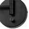 Westinghouse Fixture Wall 60W Trocadero Swing Arm, Matte Black Silver Int Shade 6125400 - alternate 2